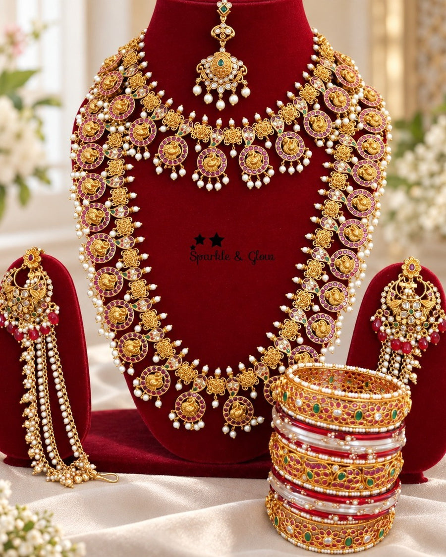 “A Jadau bridal set that makes every moment feel royal 👑✨”
Wedding Season Sale Get 15% discount on sitewide
Get Free Gift Above 10k
Get free Domestic shipping
above 2000/- and for international its discounted shipping

1.ID L-27554,S-27553,E-28238,EC-31709,M-26871
2.ID L-33477,S-33465,E-28256,EC-9534,M- 29101
3.ID L-29229,S-33476,E-28258,EC-27927,M-26870
4.ID L-33418,S-33450,E-28236,EC-25499,M-27338
5.ID L-29188,S-29187,E-28272,EC-32641,M-27333
6.ID L-33471,S-33417,E-31449,EC-33329,M-27339
7.ID L-33455,S-3