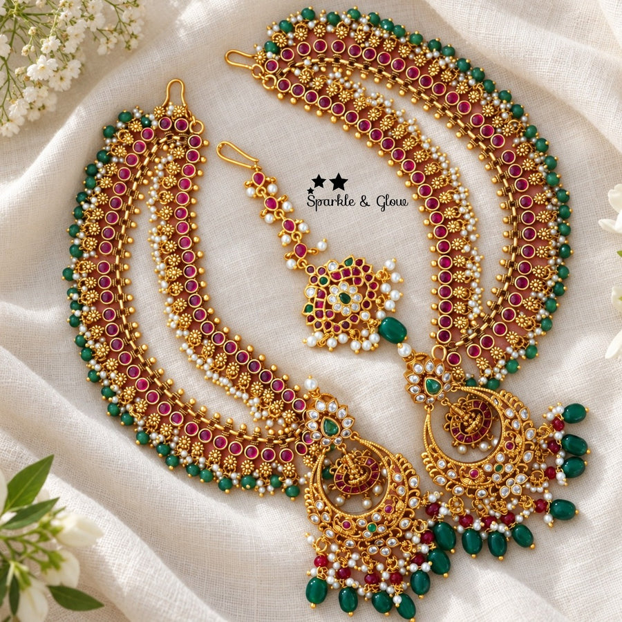 🌸 Complete Your Wedding Look with This Stunning Jewellery Trio! 👰✨
Wedding Season Sale Get 15% discount on sitewide
Get Free Gift Above 10k
Get free Domestic shipping
above 2000/- and for international its discounted shipping

1.ID E-28238,EC-31709,M-27338
2.ID E-28258,EC-27927,M-26868
3.ID E-28236,EC-25499,M-26866
4.ID E-31449,EC-33329,M-29101
5.ID E-28271,EC-8058,M-26871
6.ID E-28194,EC-31717,M-26870
7.ID E-28256,EC-9534,M-26869
8.ID E-28272,EC-32641,M-27339
9.ID E-28246,EC-18795,M-27333
10.ID E-28248,E