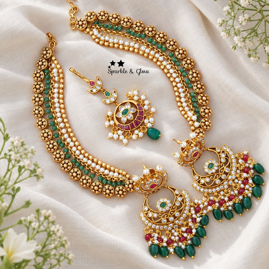 🌸 Complete Your Wedding Look with This Stunning Jewellery Trio! 👰✨
Wedding Season Sale Get 15% discount on sitewide
Get Free Gift Above 10k
Get free Domestic shipping
above 2000/- and for international its discounted shipping

1.ID E-28238,EC-31709,M-27338
2.ID E-28258,EC-27927,M-26868
3.ID E-28236,EC-25499,M-26866
4.ID E-31449,EC-33329,M-29101
5.ID E-28271,EC-8058,M-26871
6.ID E-28194,EC-31717,M-26870
7.ID E-28256,EC-9534,M-26869
8.ID E-28272,EC-32641,M-27339
9.ID E-28246,EC-18795,M-27333
10.ID E-28248,E