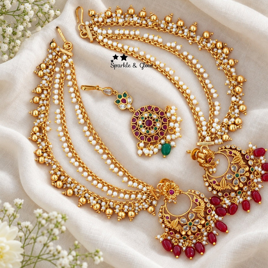 🌸 Complete Your Wedding Look with This Stunning Jewellery Trio! 👰✨
Wedding Season Sale Get 15% discount on sitewide
Get Free Gift Above 10k
Get free Domestic shipping
above 2000/- and for international its discounted shipping

1.ID E-28238,EC-31709,M-27338
2.ID E-28258,EC-27927,M-26868
3.ID E-28236,EC-25499,M-26866
4.ID E-31449,EC-33329,M-29101
5.ID E-28271,EC-8058,M-26871
6.ID E-28194,EC-31717,M-26870
7.ID E-28256,EC-9534,M-26869
8.ID E-28272,EC-32641,M-27339
9.ID E-28246,EC-18795,M-27333
10.ID E-28248,E