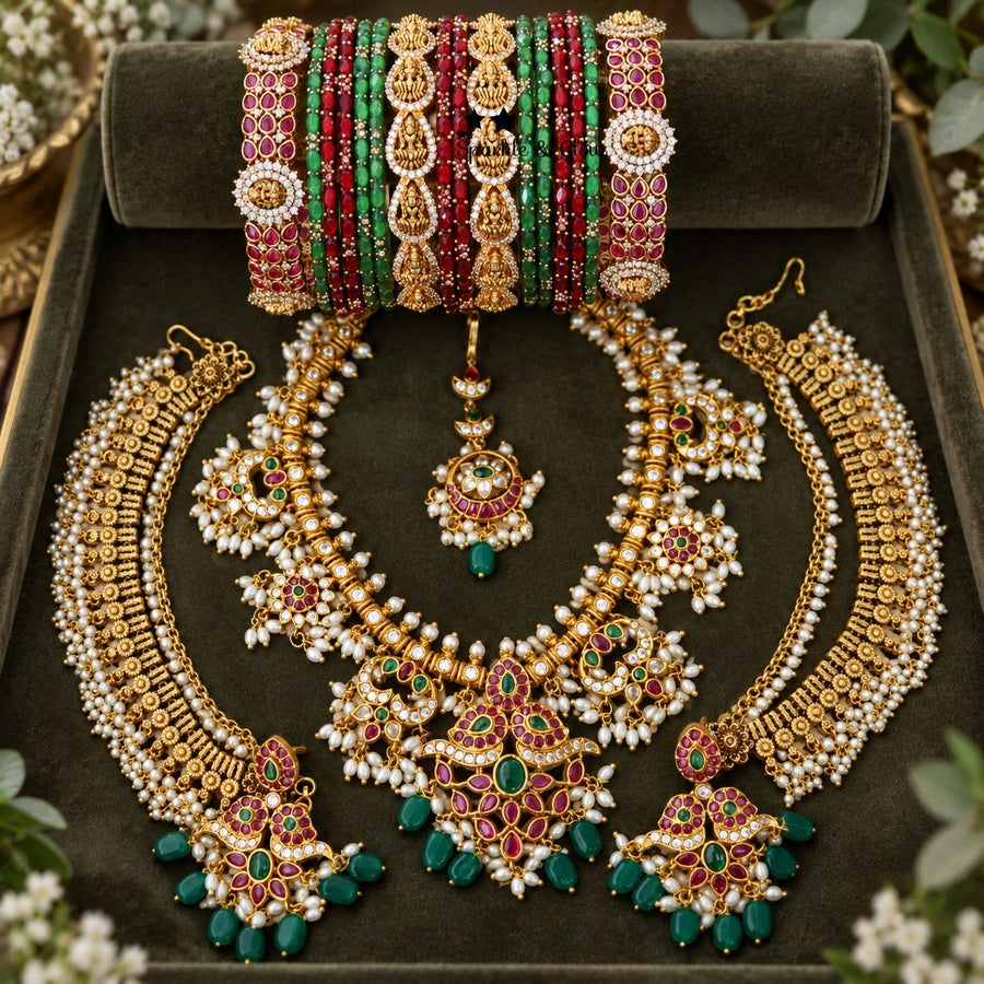 Make every bridal moment shine brighter with this gorgeous set! ✨
Wedding Season Sale Get 15% discount on sitewide
Get Free Gift Above 10k
Get free Domestic shipping
above 2000/- and for international its discounted shipping

1.ID S-27553,EC-31709,M-26869,B-14319,27159_2_4,23506
2.ID S-33476,EC-12813,M-26864,B-4878,27159_2_4,31788_2_4
3.ID S-27491,EC-24320,M-26870,B-27440_2_4,27159_2_4,31737_2_8
4.ID S-33454,EC-31699,M-27333,B-29589_2_6,29948_2_4,31741_2_4
5.ID S-27496,EC-31680,M-26868,B-26857,27141_2_4,317
