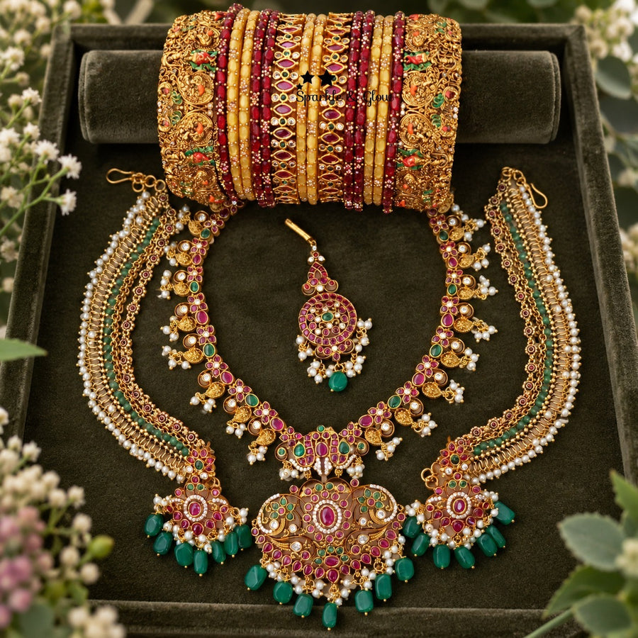 Make every bridal moment shine brighter with this gorgeous set! ✨
Wedding Season Sale Get 15% discount on sitewide
Get Free Gift Above 10k
Get free Domestic shipping
above 2000/- and for international its discounted shipping

1.ID S-27553,EC-31709,M-26869,B-14319,27159_2_4,23506
2.ID S-33476,EC-12813,M-26864,B-4878,27159_2_4,31788_2_4
3.ID S-27491,EC-24320,M-26870,B-27440_2_4,27159_2_4,31737_2_8
4.ID S-33454,EC-31699,M-27333,B-29589_2_6,29948_2_4,31741_2_4
5.ID S-27496,EC-31680,M-26868,B-26857,27141_2_4,317