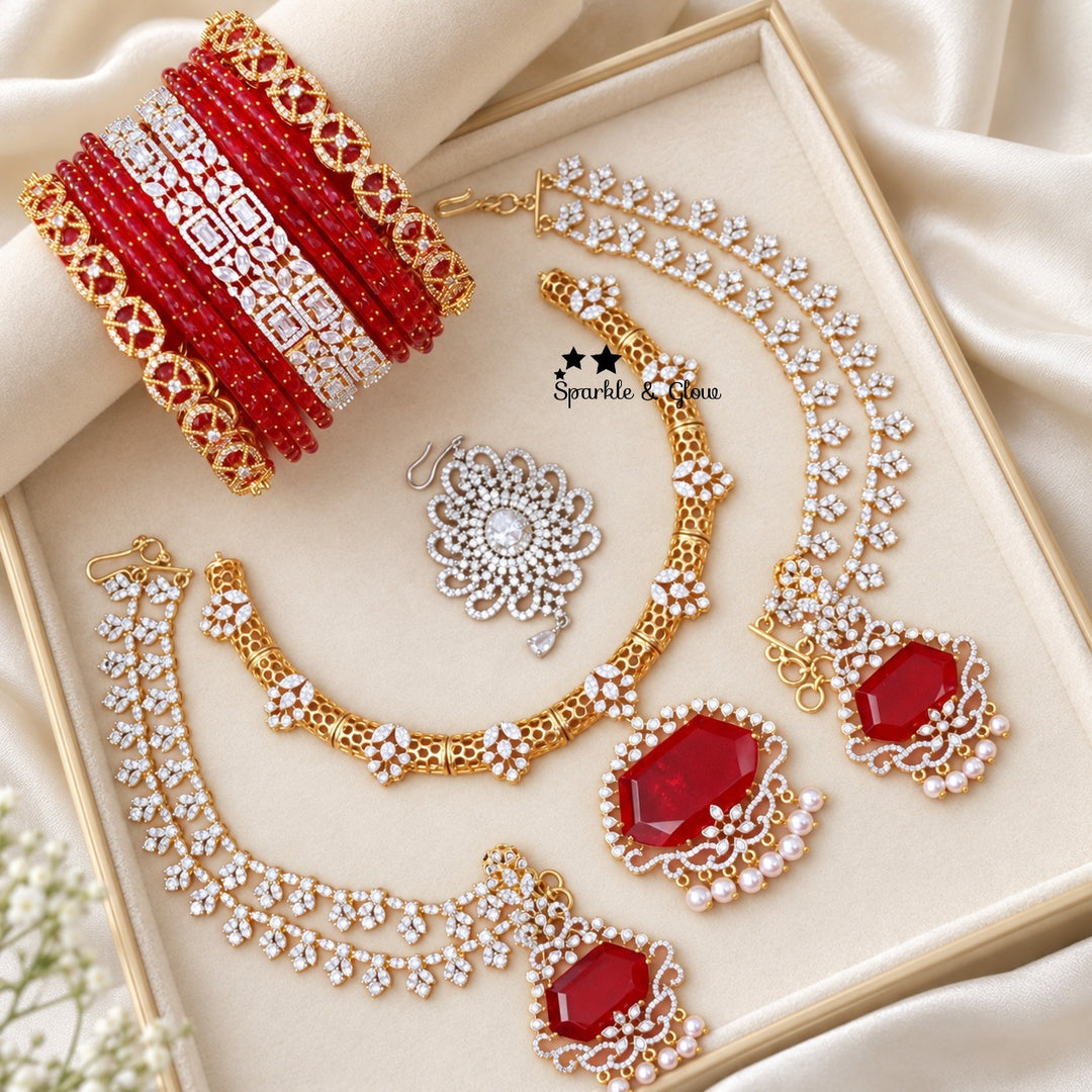 👑 Every Bride Deserves This Royal Sparkle!
Wedding Season Sale Get 15% discount on sitewide
Get Free Gift Above 10k
Get free Domestic shipping
above 2000/- and for international its discounted shipping

1.ID S-33233,EC-31972,M-23855,B-31174_2_6,33065_2_4,32181_2_8
2.ID S-31393,EC-31471,M-7588,B-31172_2_6,32965_2_4,15215_2_4
3.ID S-33176,EC-22392,M-7588,B-31736_2_4,32920_2_4,25830_2_4
4.ID S-18756,EC-13307,M-23911,B-33064_2_4,33109_2_4,25830_2_4
5.ID S-33205,EC-16199,M-23895,B- 32952_2_6,33019_2_6,25825_2_4