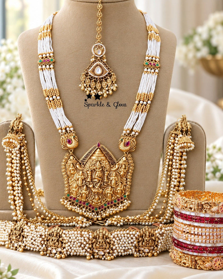👑 Royal Temple Jewellery for Your Dream Bridal Look!
Wedding Season Sale Get 15% discount on sitewide
Get Free Gift Above 10k
Get free Domestic shipping
above 2000/- and for international its discounted shipping

1.ID L-13156,EC-10394,M- 25116,H-7695
2.ID L-27690,EC-27951,M-25122,H-31018
3.ID L-6506,EC-1098,M-25107,H-13309
4.ID L-15386,EC-27951,M- 25116,H-7695
5.ID L-15391,EC-27936,M-25122,H-15487
6.ID L-29033,EC-21551,M-29078,H-27754
7.ID L-23404,EC-27931,M- 25116,H-15487

visit website to place your orde