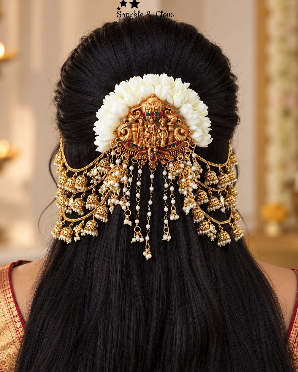 👑 "Your Bridal Hairstyle Deserves This Royal Touch!"
Wedding Season Sale Get 15% discount on sitewide
Get Free Gift Above 10k
Get free Domestic shipping
above 2000/- and for international its discounted shipping

1.ID H-34617,EC-25919
2.ID H-34661,EC-25919
3.ID H-34402,EC-25919
4.ID H-34611,EC-25919
5.ID H-34608,EC-25919
6.ID H-34662,EC-25919
7.ID H-34618,EC-25919
8.ID H-34403,EC-25919
9.ID H-34612,EC-25919

visit website to place your order, link in the bio
www.sparkleandglow.co.in
Note: We don't take ord