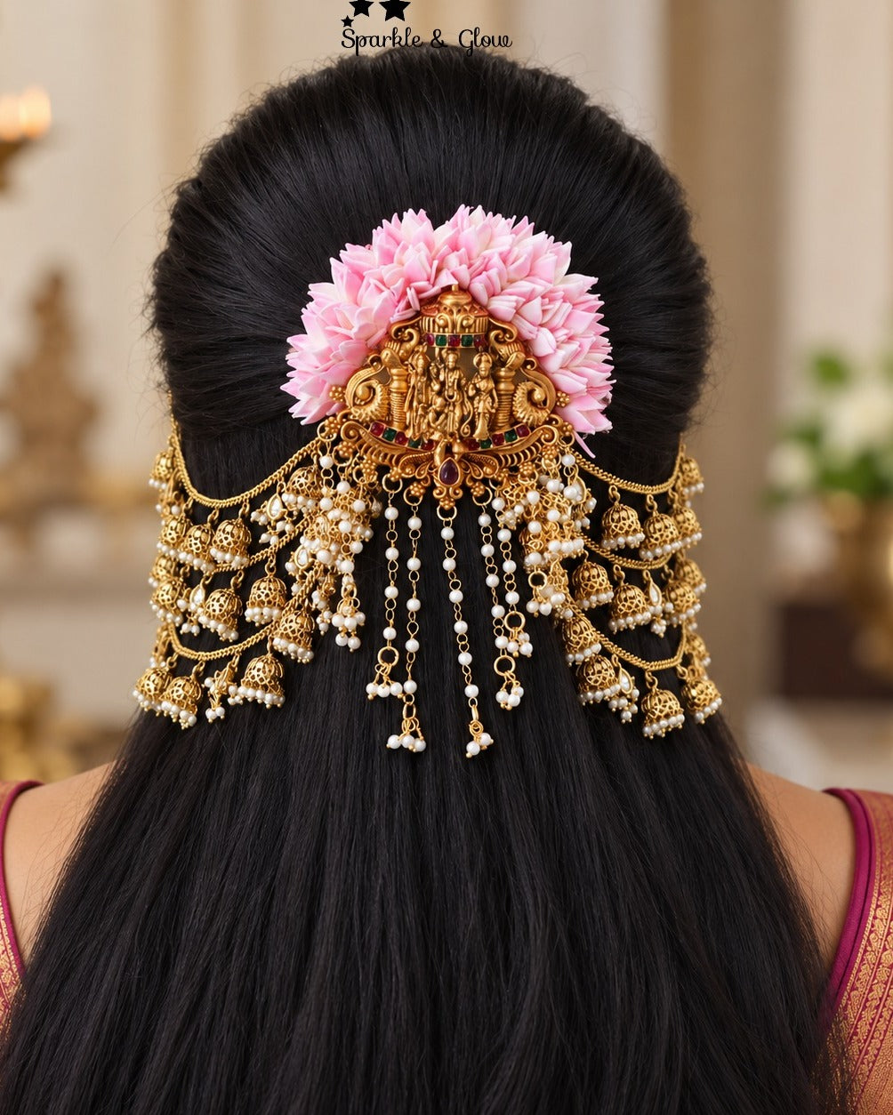 👑 "Your Bridal Hairstyle Deserves This Royal Touch!"
Wedding Season Sale Get 15% discount on sitewide
Get Free Gift Above 10k
Get free Domestic shipping
above 2000/- and for international its discounted shipping

1.ID H-34617,EC-25919
2.ID H-34661,EC-25919
3.ID H-34402,EC-25919
4.ID H-34611,EC-25919
5.ID H-34608,EC-25919
6.ID H-34662,EC-25919
7.ID H-34618,EC-25919
8.ID H-34403,EC-25919
9.ID H-34612,EC-25919

visit website to place your order, link in the bio
www.sparkleandglow.co.in
Note: We don't take ord