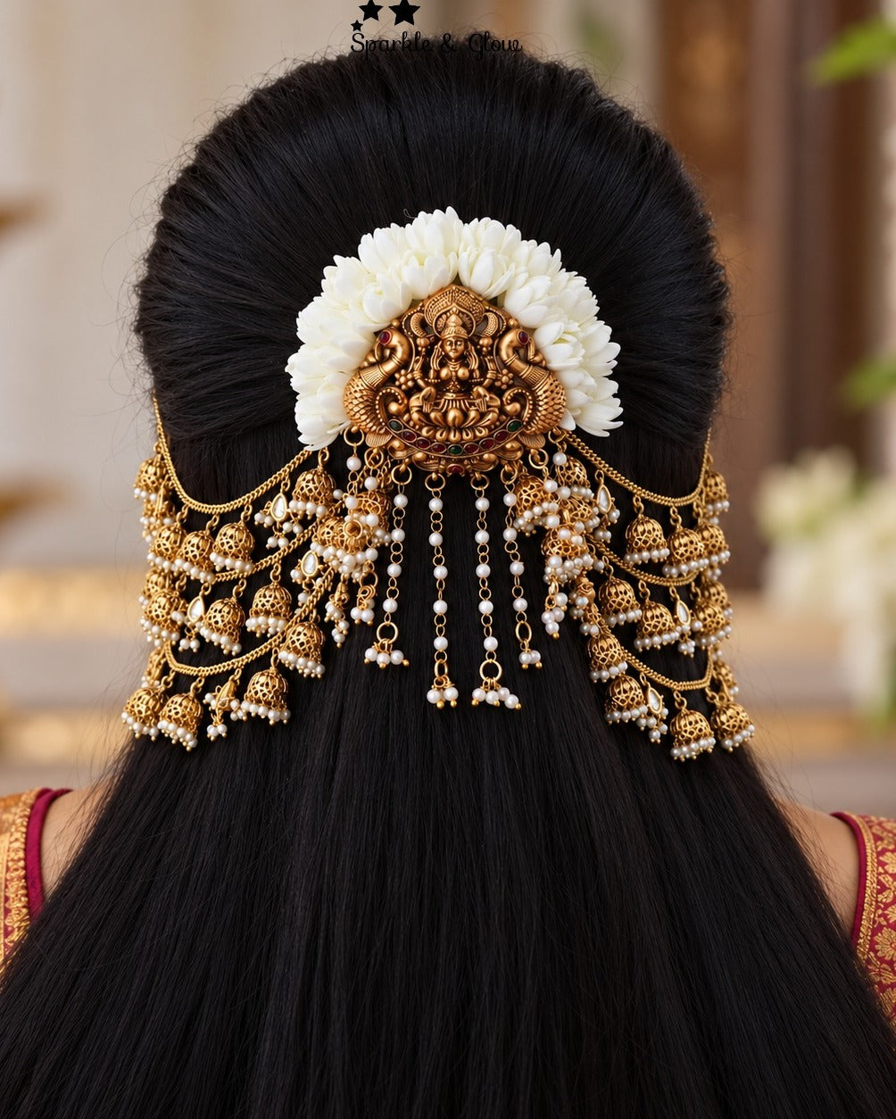 👑 "Your Bridal Hairstyle Deserves This Royal Touch!"
Wedding Season Sale Get 15% discount on sitewide
Get Free Gift Above 10k
Get free Domestic shipping
above 2000/- and for international its discounted shipping

1.ID H-34617,EC-25919
2.ID H-34661,EC-25919
3.ID H-34402,EC-25919
4.ID H-34611,EC-25919
5.ID H-34608,EC-25919
6.ID H-34662,EC-25919
7.ID H-34618,EC-25919
8.ID H-34403,EC-25919
9.ID H-34612,EC-25919

visit website to place your order, link in the bio
www.sparkleandglow.co.in
Note: We don't take ord