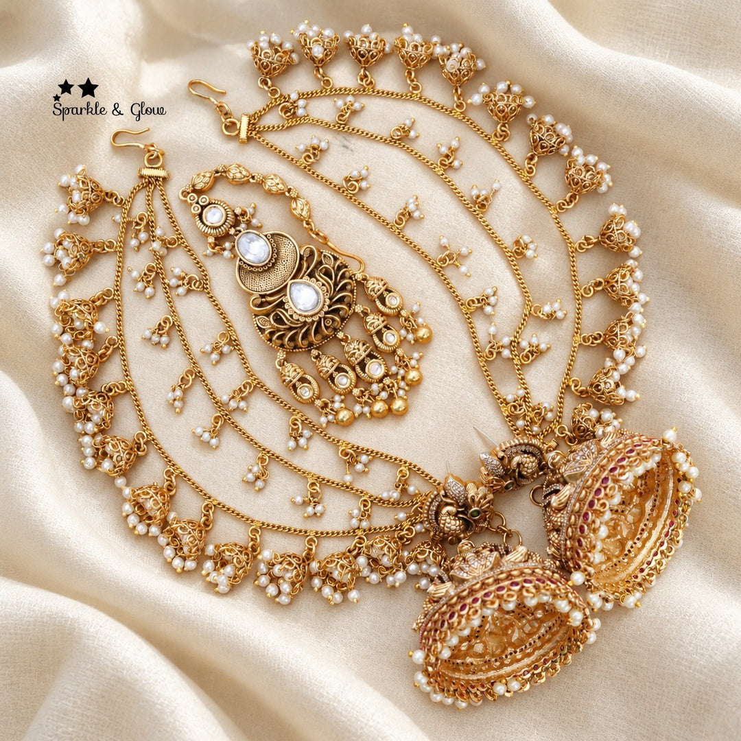 👑 The ultimate South Indian bridal jewellery combo!
Wedding Season Sale Get 20% discount on sitewide
Get Free Gift Above 10k
Get free Domestic shipping
above 2000/- and for international its discounted shipping

1.ID E-28435,EC-12951,M-12056
2.ID E-2769,EC-28349,M-34510
3.ID E-6298,EC-12305,M-25133
4.ID E-23143,EC-28326,M-25107
5.ID E-28218,EC-33322,M-27333
6.ID E-28214,EC- 32639,M-25124
7.ID E-20991,EC-19081,M-25122
8.ID E-23181,EC-23289,M-29078
9.ID E-28275,EC-31709,M-26868

visit website to place your o