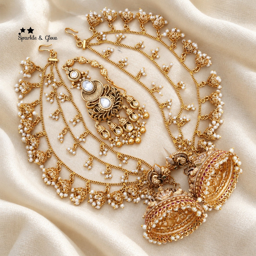 👑 The ultimate South Indian bridal jewellery combo!
Wedding Season Sale Get 20% discount on sitewide
Get Free Gift Above 10k
Get free Domestic shipping
above 2000/- and for international its discounted shipping

1.ID E-28435,EC-12951,M-12056
2.ID E-2769,EC-28349,M-34510
3.ID E-6298,EC-12305,M-25133
4.ID E-23143,EC-28326,M-25107
5.ID E-28218,EC-33322,M-27333
6.ID E-28214,EC- 32639,M-25124
7.ID E-20991,EC-19081,M-25122
8.ID E-23181,EC-23289,M-29078
9.ID E-28275,EC-31709,M-26868

visit website to place your o