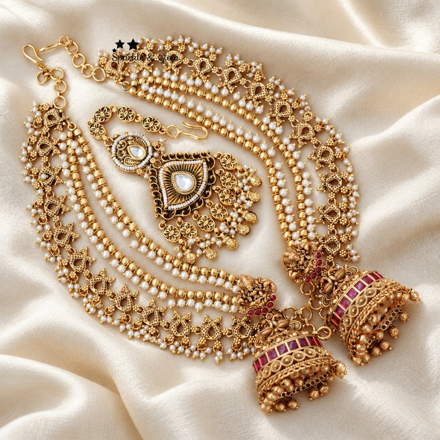 👑 The ultimate South Indian bridal jewellery combo!
Wedding Season Sale Get 20% discount on sitewide
Get Free Gift Above 10k
Get free Domestic shipping
above 2000/- and for international its discounted shipping

1.ID E-28435,EC-12951,M-12056
2.ID E-2769,EC-28349,M-34510
3.ID E-6298,EC-12305,M-25133
4.ID E-23143,EC-28326,M-25107
5.ID E-28218,EC-33322,M-27333
6.ID E-28214,EC- 32639,M-25124
7.ID E-20991,EC-19081,M-25122
8.ID E-23181,EC-23289,M-29078
9.ID E-28275,EC-31709,M-26868

visit website to place your o