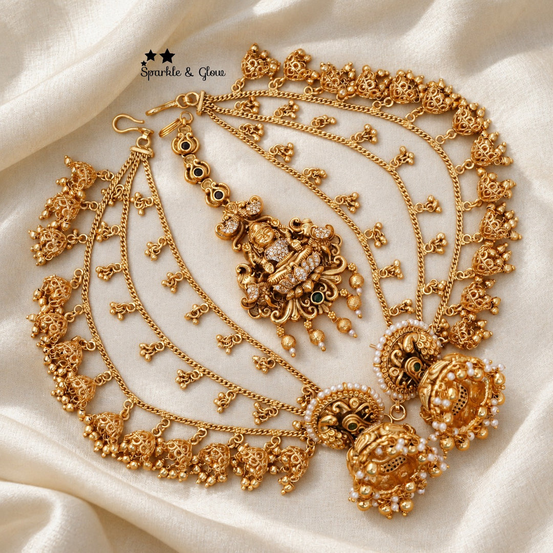 👑 The ultimate South Indian bridal jewellery combo!
Wedding Season Sale Get 20% discount on sitewide
Get Free Gift Above 10k
Get free Domestic shipping
above 2000/- and for international its discounted shipping

1.ID E-28435,EC-12951,M-12056
2.ID E-2769,EC-28349,M-34510
3.ID E-6298,EC-12305,M-25133
4.ID E-23143,EC-28326,M-25107
5.ID E-28218,EC-33322,M-27333
6.ID E-28214,EC- 32639,M-25124
7.ID E-20991,EC-19081,M-25122
8.ID E-23181,EC-23289,M-29078
9.ID E-28275,EC-31709,M-26868

visit website to place your o