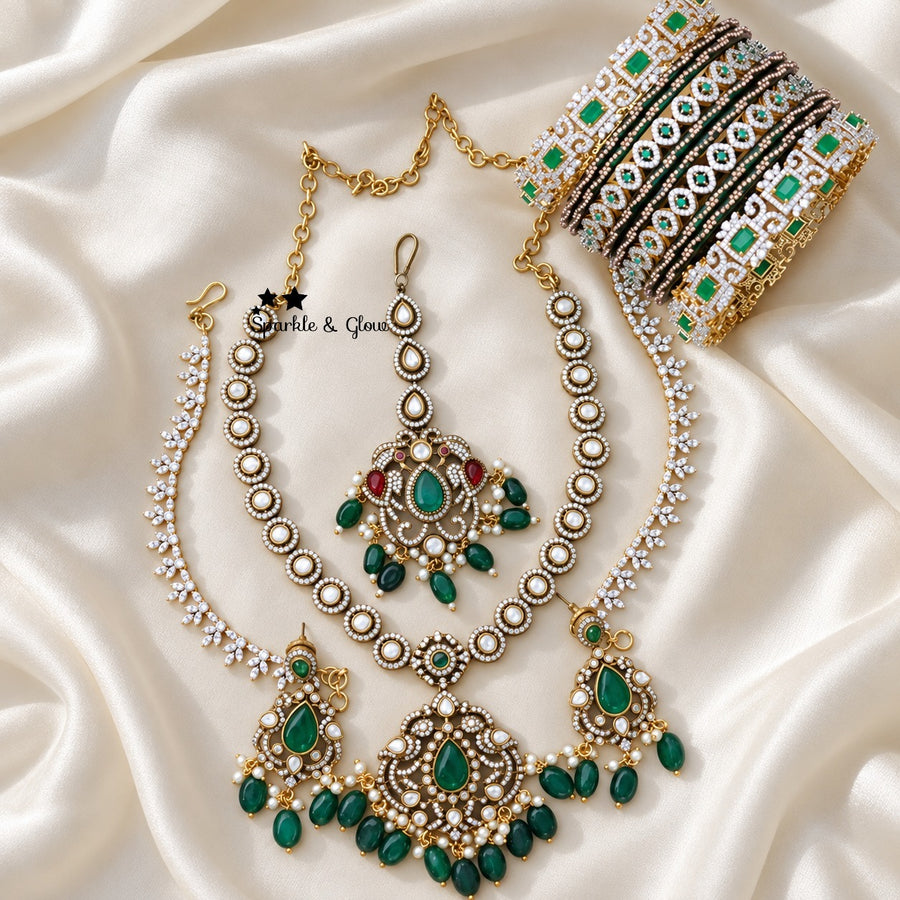 A perfect blend of timeless elegance, royal luxury, and bridal beauty. 💚✨
Wedding Season Sale Get 20% discount on sitewide
Get Free Gift Above 10k
Get free Domestic shipping
above 2000/- and for international its discounted shipping

1.ID 35130_2_4
2.ID S-11562,EC- 22392,M-8440,B-33007_2_4,28780_2_4
3.ID S-34502,EC-30800,M-15997,B-33013_2_4,32960_2_8,32014_2_4
4.ID S-12279,EC-20150,M-15998,B-33069_2_6,27141_2_4
5.ID S-11504,EC-34872,M-16055,B-31173_2_4,32960_2_8,29948_2_4
6.ID S-12300,EC-34872,M-16032,B-32