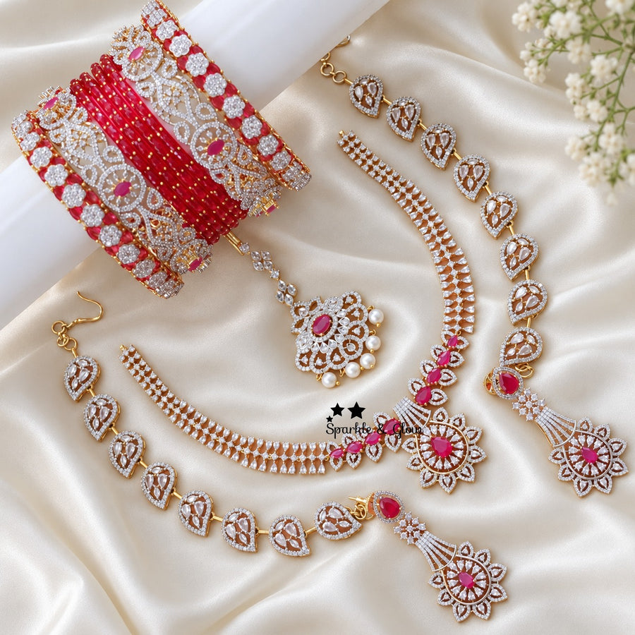 💖 Your dream bridal look starts with this AD Semi Bridal Set!
Wedding Season Sale Get 20% discount on sitewide
Get Free Gift Above 10k
Get free Domestic shipping
above 2000/- and for international its discounted shipping

1.ID S-33221,EC-7742,M-23849,B-33013_2_4,33046_2_8,15230_2_4
2.ID S-33138,EC-20150,M-23926,B-33067_2_4,32963_2_4,31960_2_8
3.ID S-33218,EC-13307,M-18174,B-33067_2_4,32910_2_4,29867_2_4
4.ID S-33242,EC-21661,M-23844,B-32956_2_4,32920_2_4,15217_2_4
5.ID S-33241,EC-31973,M-23911,B-33067_2_4,