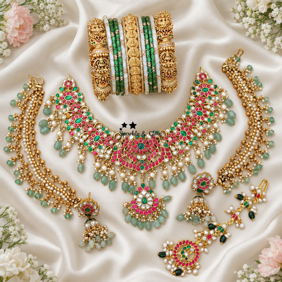 💚 One Jadau Set, Endless Royal Compliments! 😍
Wedding Season Sale Get 20% discount on sitewide
Get Free Gift Above 10k
Get free Domestic shipping
above 2000/- and for international its discounted shipping

1.ID S-22644,E-15893,EC-818,M-25122,B-23506,27432_2_4,27145_2_4
2.ID S-22658,E-15893,EC-31703,M-30661,B-23506,27432_2_4,27141_2_4
3.ID S-22650,E-2769,EC-34484,M-29023,B-27432_2_4,14319, 29877_2_4
4.ID S-22645,E-2769,EC-31680,M-27756,B-23506,27432_2_4,27145_2_4
5.ID S-22656,E-22682,EC-31680,B-26855,31739
