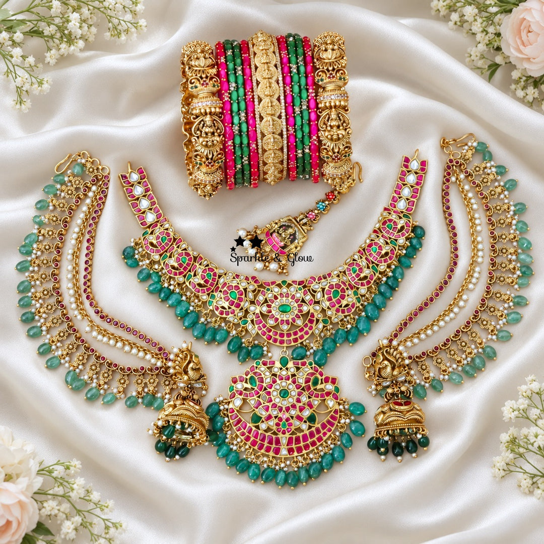 💚 One Jadau Set, Endless Royal Compliments! 😍
Wedding Season Sale Get 20% discount on sitewide
Get Free Gift Above 10k
Get free Domestic shipping
above 2000/- and for international its discounted shipping

1.ID S-22644,E-15893,EC-818,M-25122,B-23506,27432_2_4,27145_2_4
2.ID S-22658,E-15893,EC-31703,M-30661,B-23506,27432_2_4,27141_2_4
3.ID S-22650,E-2769,EC-34484,M-29023,B-27432_2_4,14319, 29877_2_4
4.ID S-22645,E-2769,EC-31680,M-27756,B-23506,27432_2_4,27145_2_4
5.ID S-22656,E-22682,EC-31680,B-26855,31739