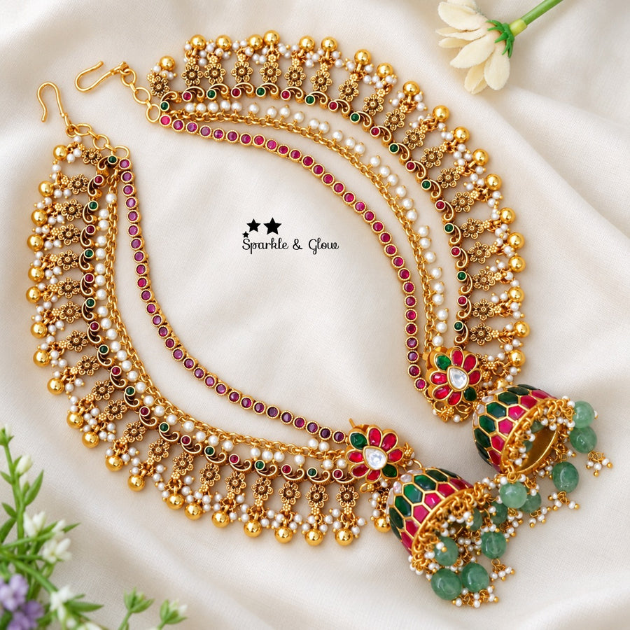 😍 Your earrings are pretty, but add ear chains and watch the magic! ✨
Wedding Season Sale Get 20% discount on sitewide
Get Free Gift Above 10k
Get free Domestic shipping
above 2000/- and for international its discounted shipping

1.ID E-17099,EC-34484
2.ID E-20918,EC-31714
3.ID E-20991,EC-31709
4.ID E-24929,EC-1023
5.ID E-31449,EC-34483
6.ID E-25337,EC-9522
7.ID E-21905,EC-16518
8.ID E-18702,EC-31703
9.ID E-15872,EC-32640
10.ID 35188

visit website to place your order, link in the bio
www.sparkleandglow.co