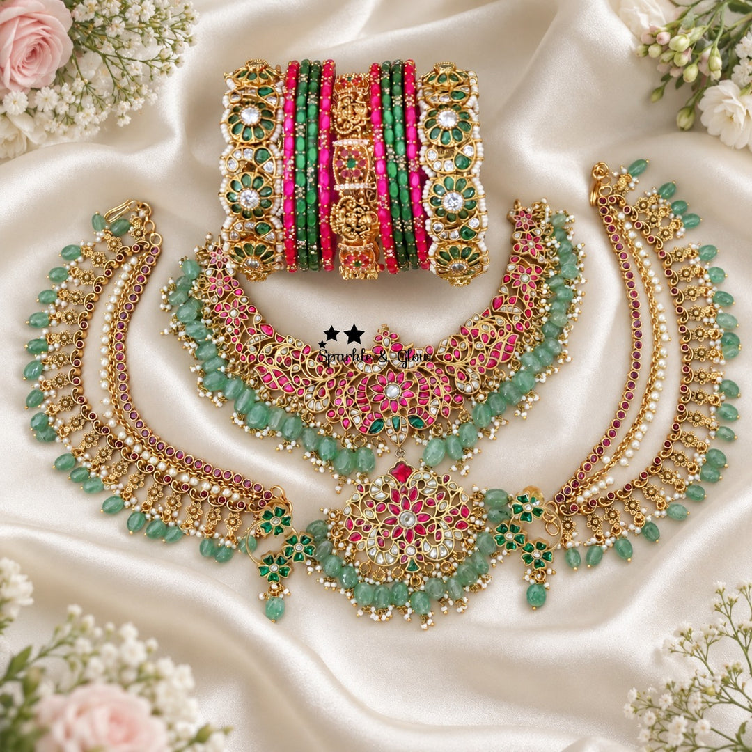 💚 One Jadau Set, Endless Royal Compliments! 😍
Wedding Season Sale Get 20% discount on sitewide
Get Free Gift Above 10k
Get free Domestic shipping
above 2000/- and for international its discounted shipping

1.ID S-22644,E-15893,EC-818,M-25122,B-23506,27432_2_4,27145_2_4
2.ID S-22658,E-15893,EC-31703,M-30661,B-23506,27432_2_4,27141_2_4
3.ID S-22650,E-2769,EC-34484,M-29023,B-27432_2_4,14319, 29877_2_4
4.ID S-22645,E-2769,EC-31680,M-27756,B-23506,27432_2_4,27145_2_4
5.ID S-22656,E-22682,EC-31680,B-26855,31739