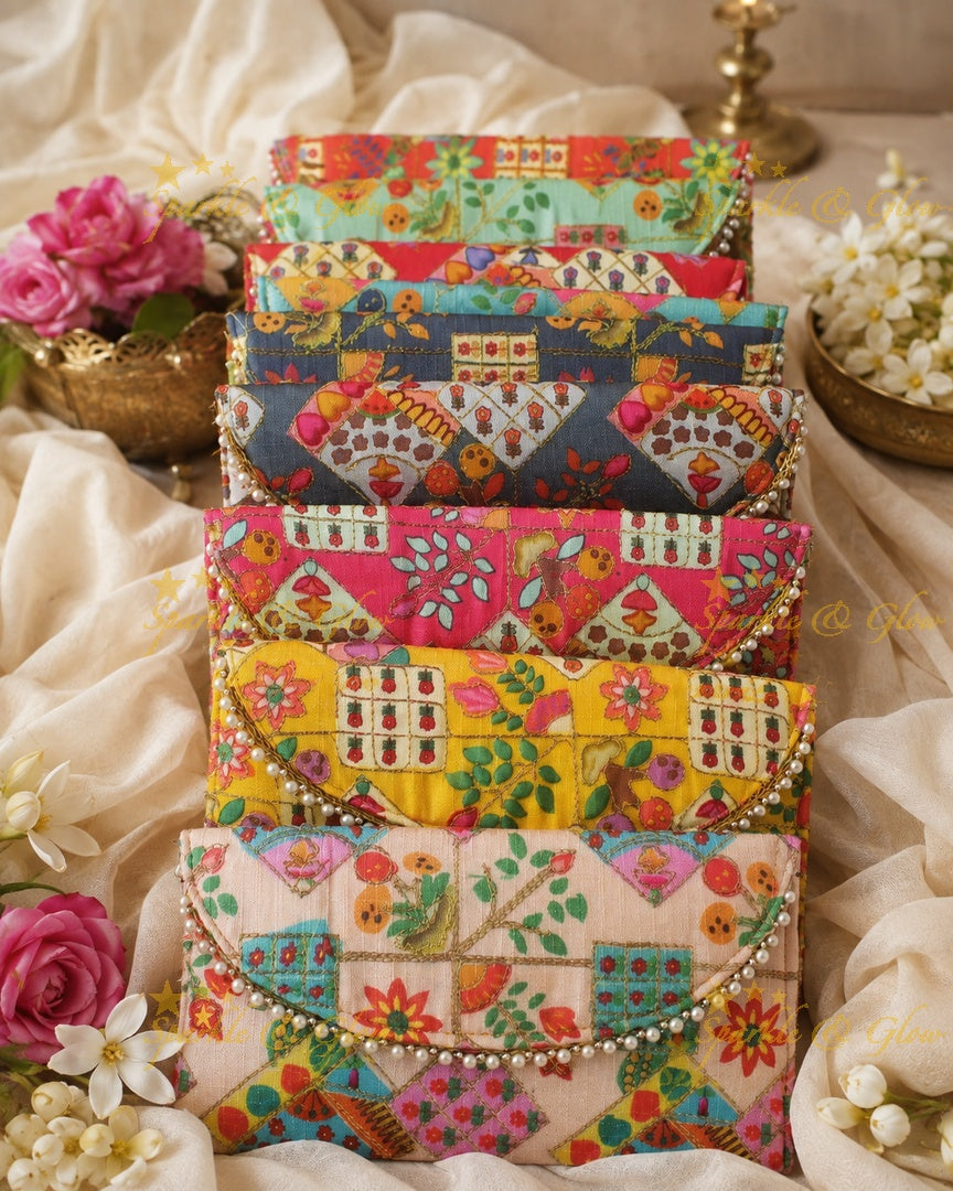 8.5x5" Digital Print Clutch for Special Occasions- Set of 10pcs