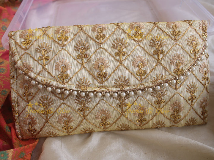 Embroiderd 8* 4 inch clutch return gifts