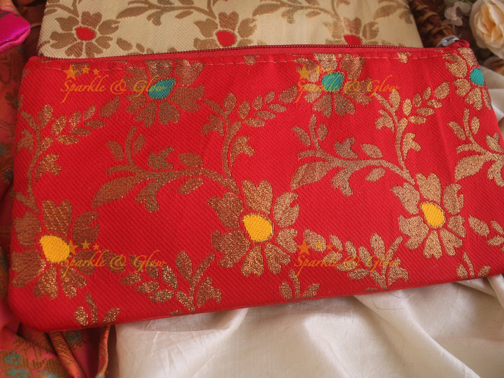 Brocade 10*5 inch pouch return gifts