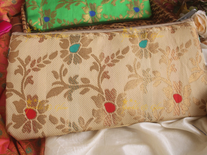 Brocade 10*5 inch pouch return gifts