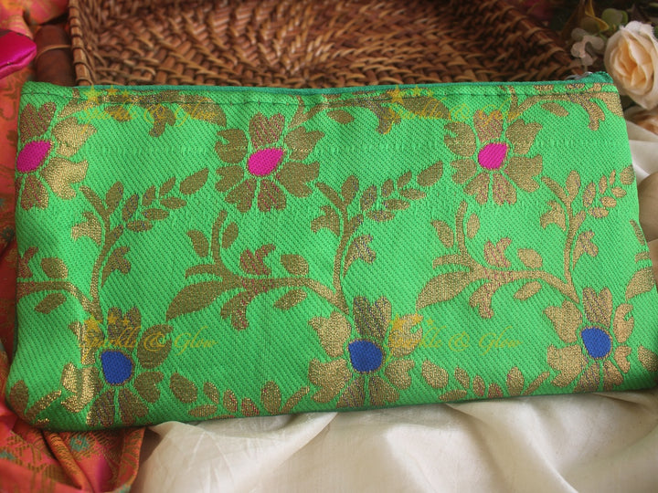 Brocade 10*5 inch pouch return gifts