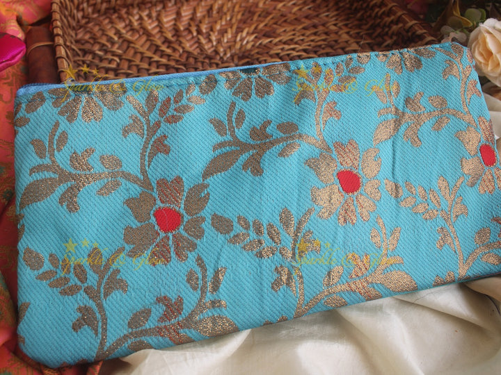 Brocade 10*5 inch pouch return gifts