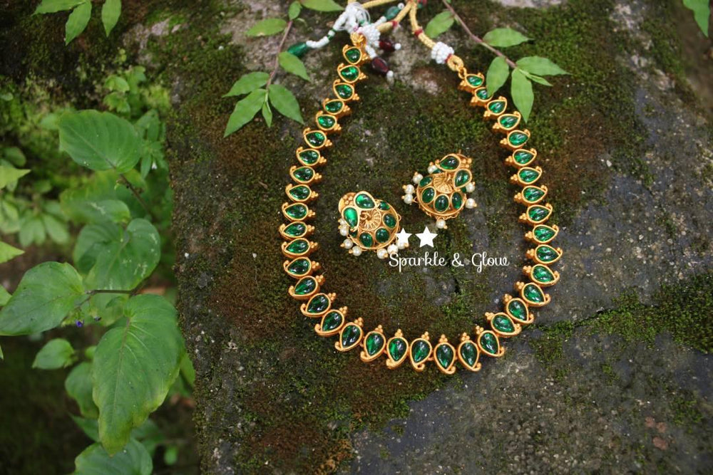 Budget friendly kemp stones mango necklace - Kemp - Sparkle and Glow