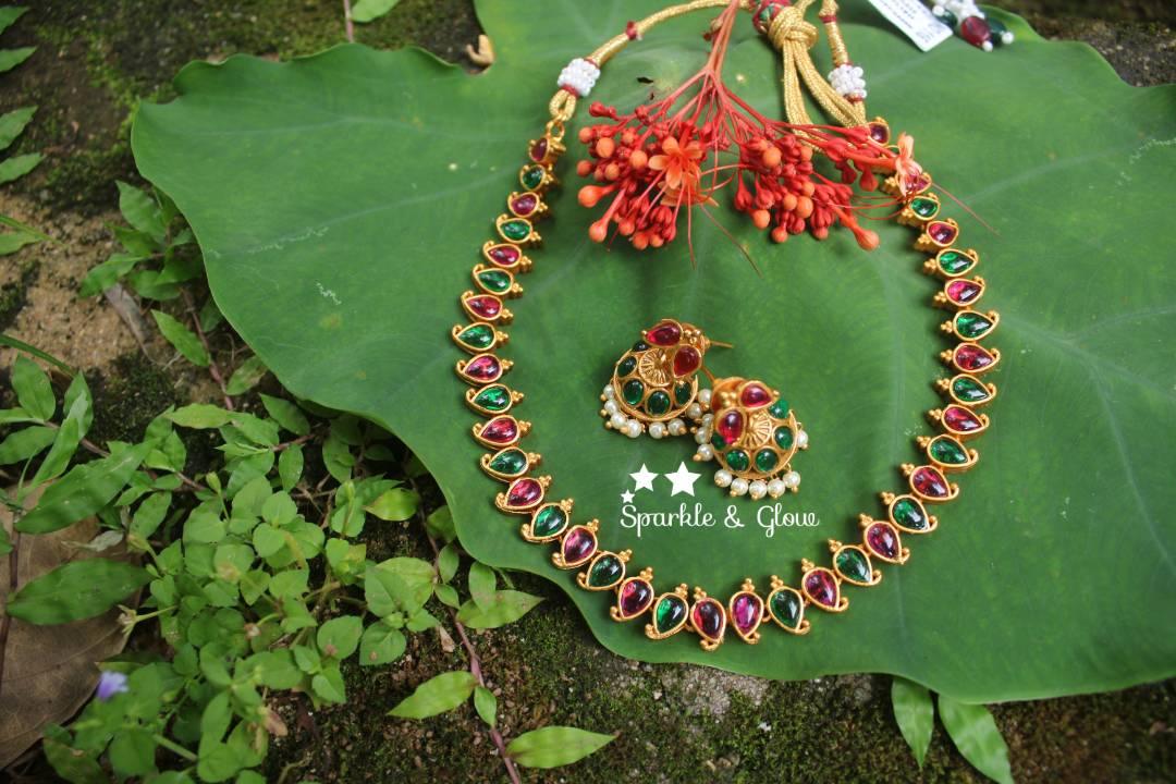 Budget friendly kemp stones mango necklace - Kemp - Sparkle and Glow