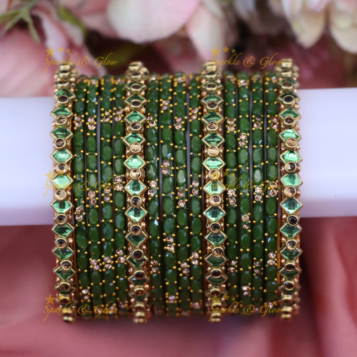 Elegant Silk Thread Gold Bangles for Festive Occasions ONE HAND