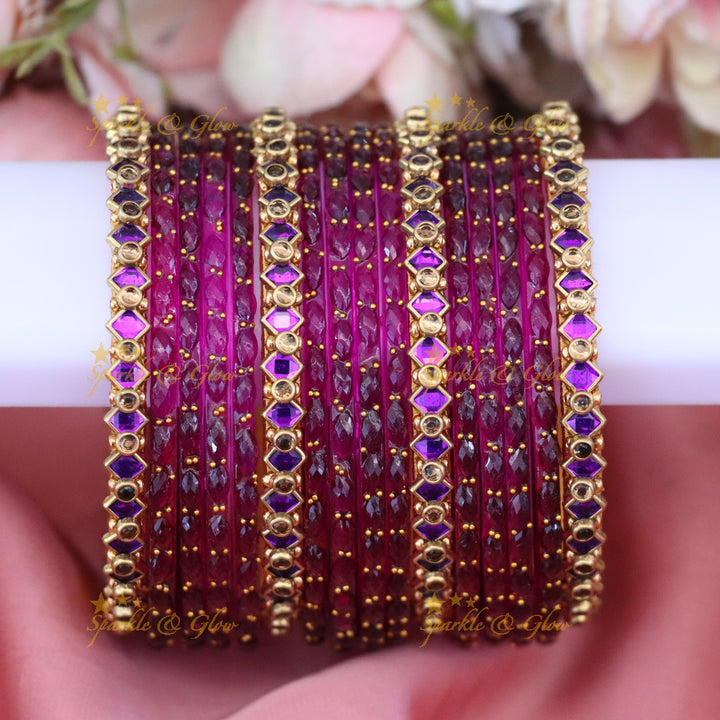 Elegant Silk Thread Gold Bangles for Festive Occasions ONE HAND