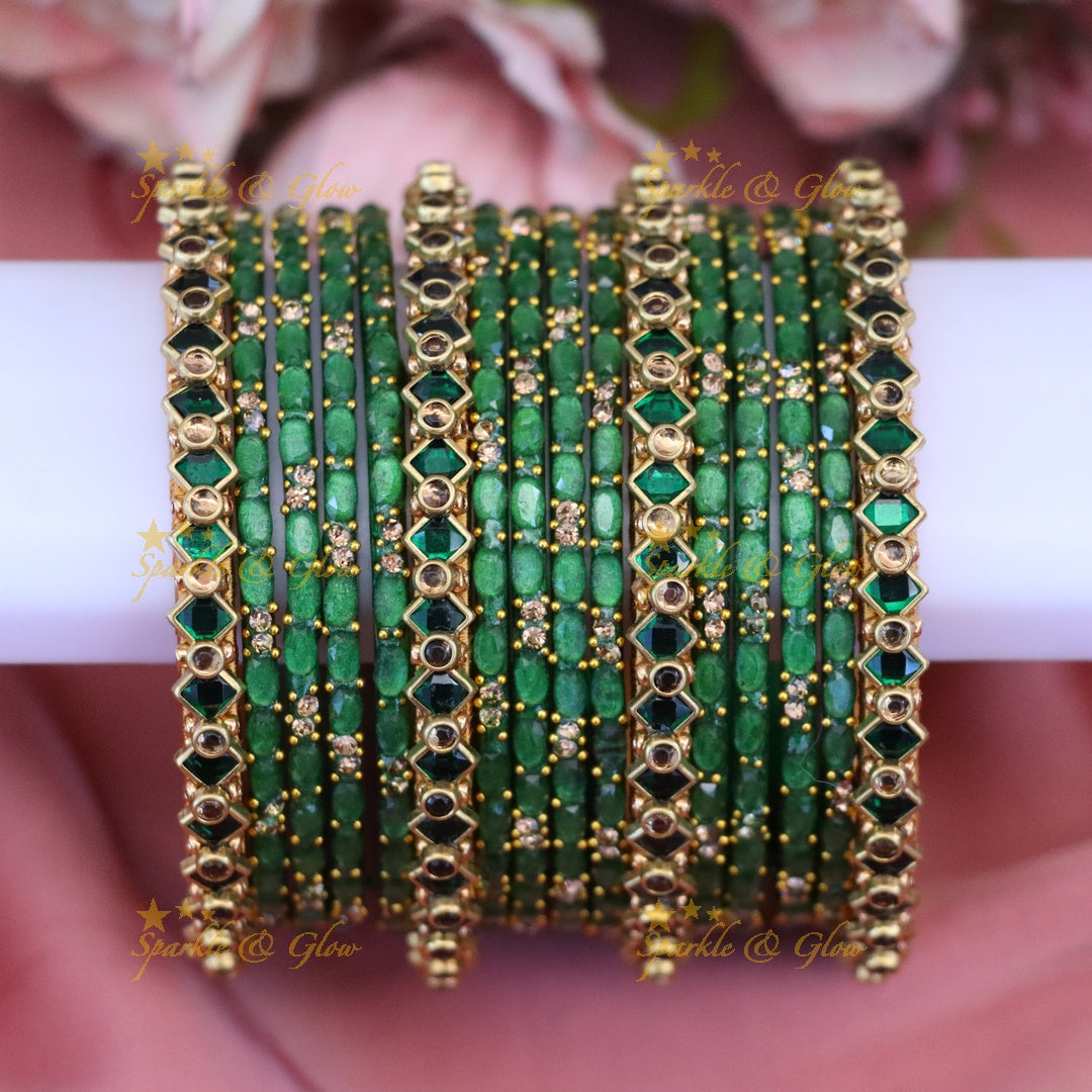 Elegant Silk Thread Gold Bangles for Festive Occasions ONE HAND