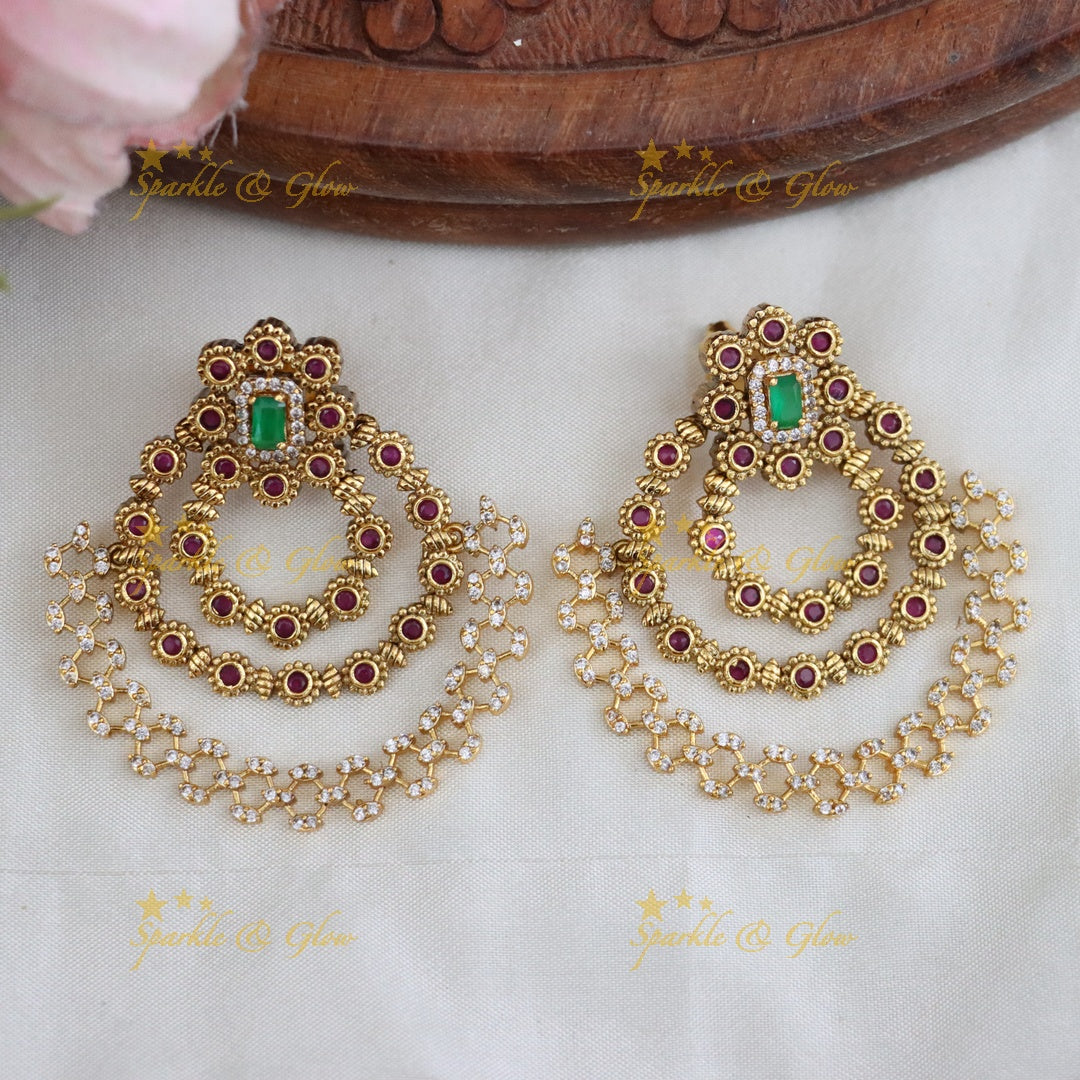 Exquisite Gold & Ruby Earrings for Weddings