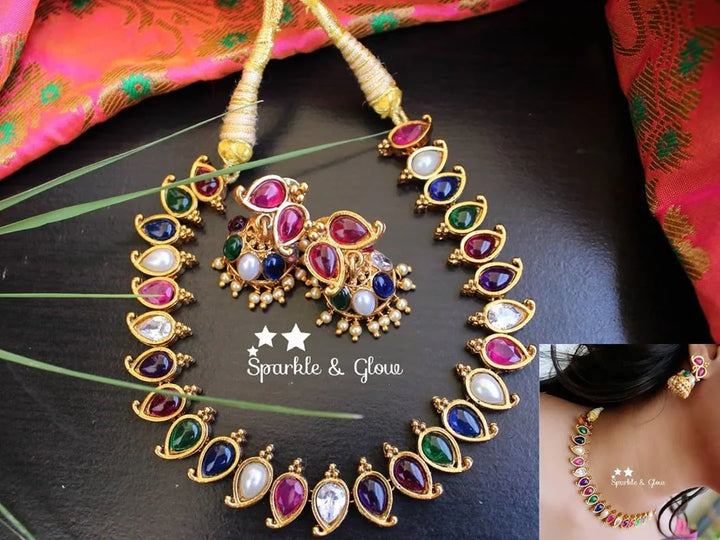 Budget friendly kemp stones mango necklace - Kemp - Sparkle and Glow
