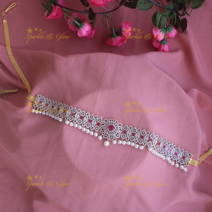 Sparkling GJ polish ad hipchain - Pink