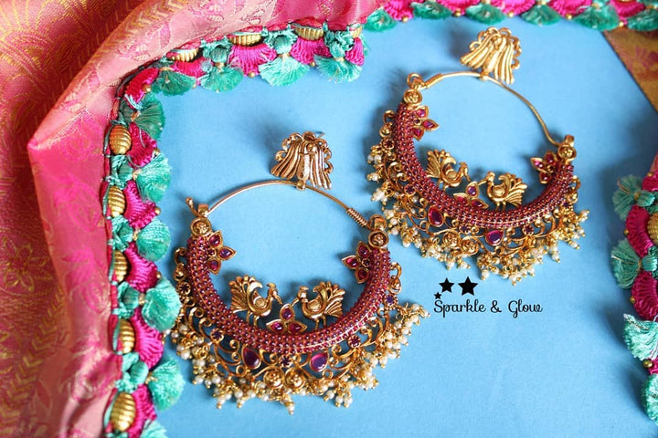 Anushka Sharma inspired kemp stones big sized festive bali