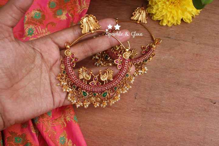 Anushka Sharma inspired kemp stones big sized festive bali