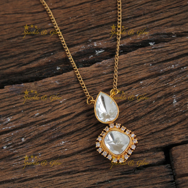 Beautiful Pendent Chain with white stones