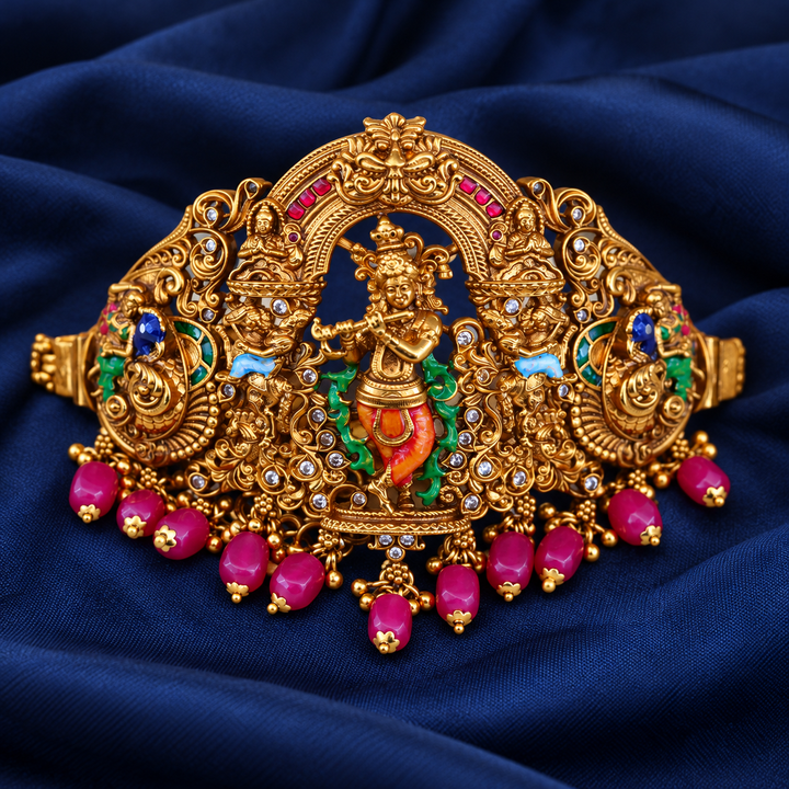 Gold-Plated Temple Vanki - Elevate Your Style