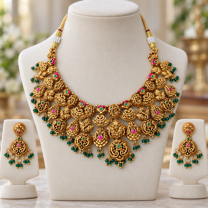 Exquisite Gold Plated Choker Necklace for Special Occasions