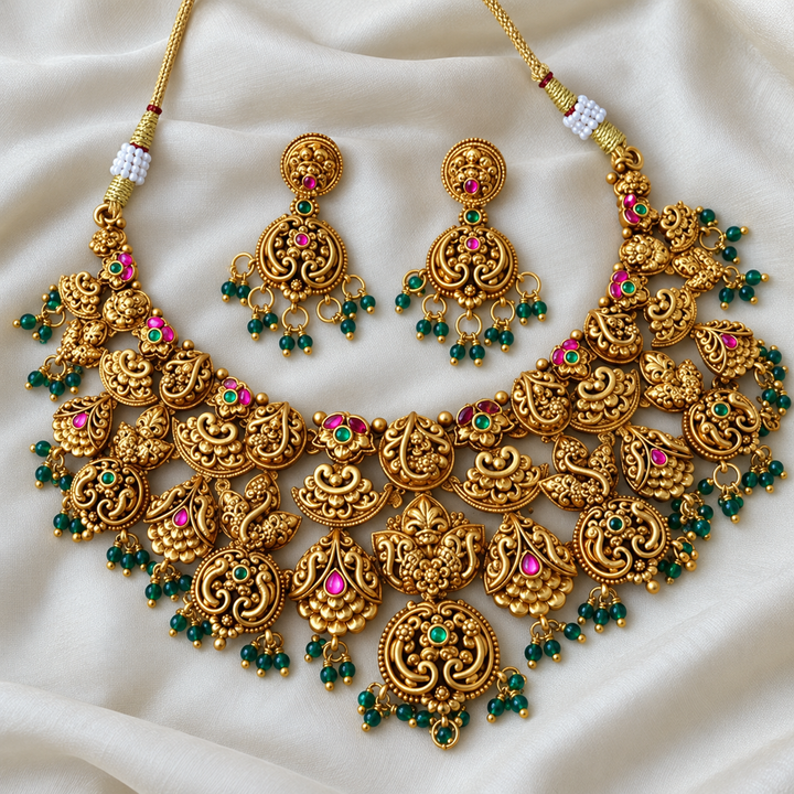 Exquisite Gold Plated Choker Necklace for Special Occasions