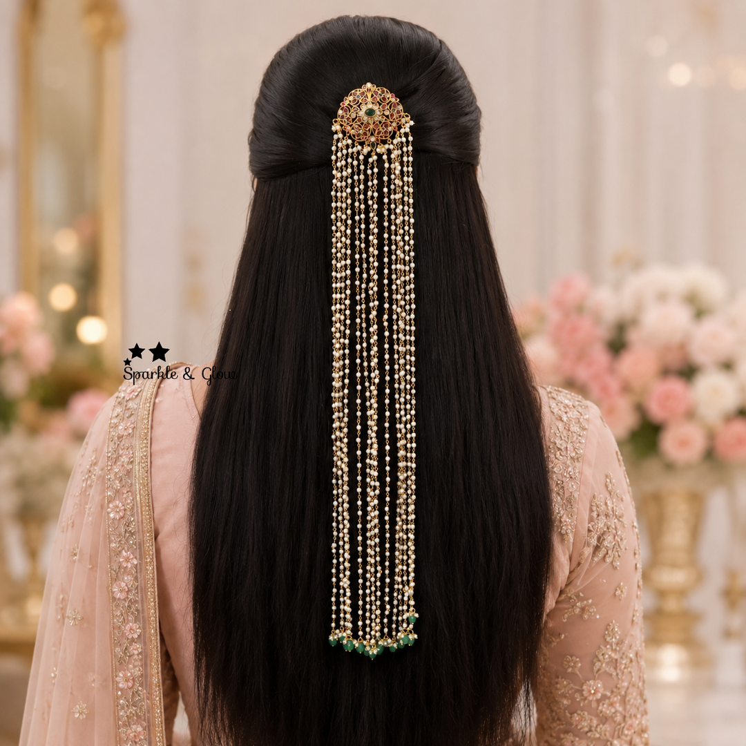 Radiant Gold Jada Billa with Pearl Detailing