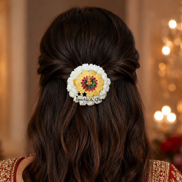 Exquisite Temple Hair Clip for Weddings & Festivals