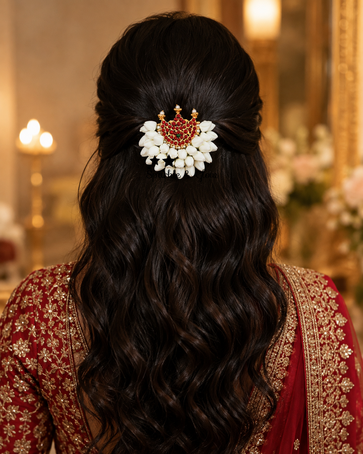 Elegant Floral Festive Hair Clip for Weddings