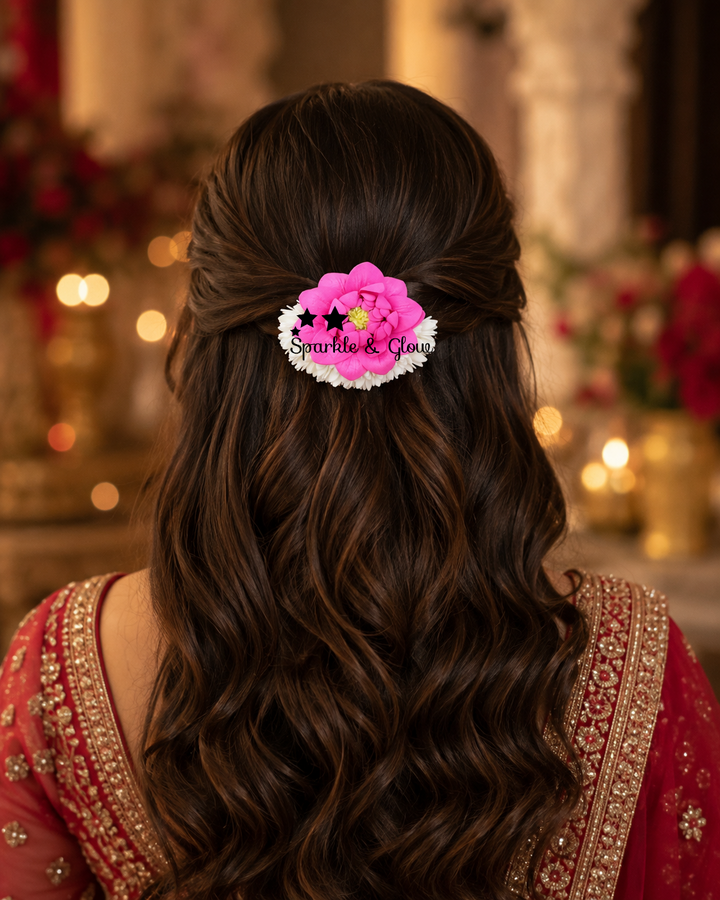 Jasmine Flower Hairclip for Weddings & Festive Events