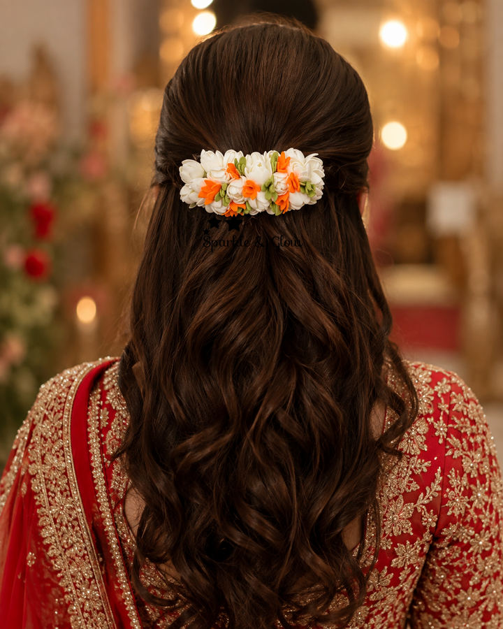 Exquisite Floral Hair Clip for Weddings & Festivities