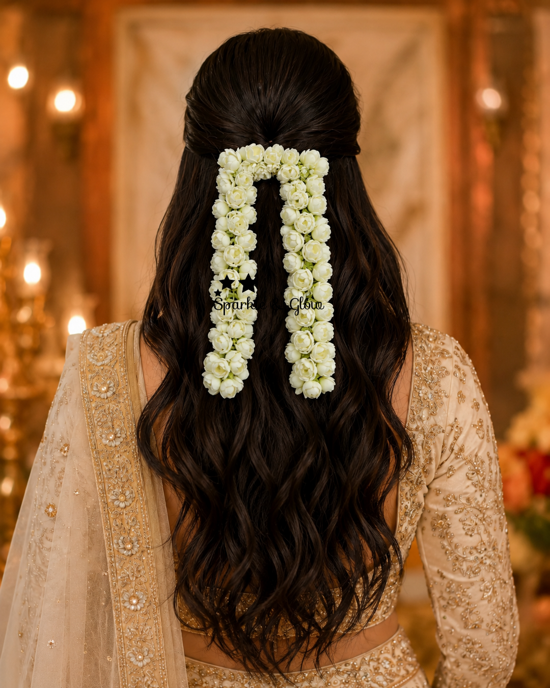 Exquisite Bridal Jasmine Hair String for Weddings