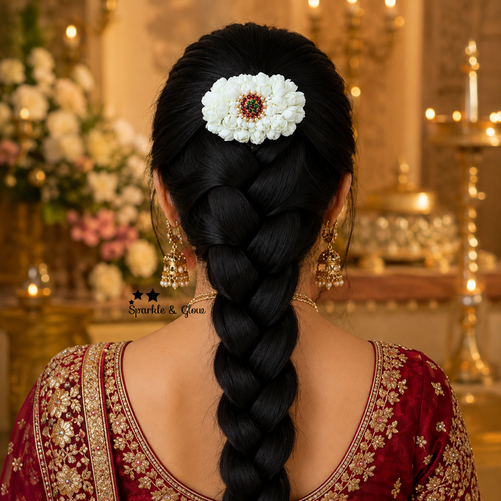 Exquisite Floral Hair Clip for Weddings & Festive Elegance