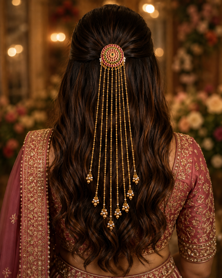 Elegant Golden Jada Billa Hair Accessory