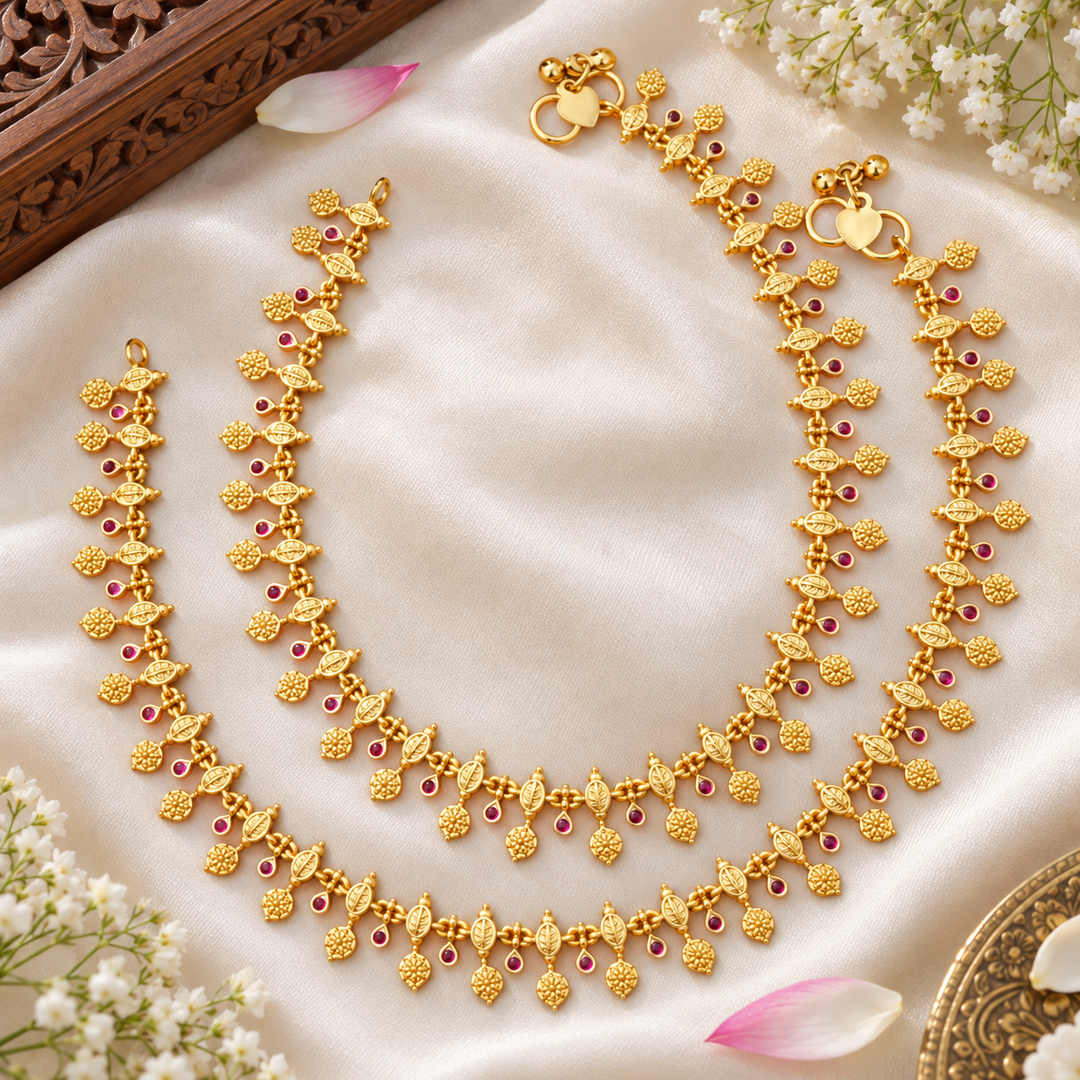 Elegant Wedding & Festive Anklets